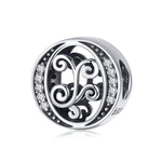 BSC030 26 lettere braccialetto fai da te accessori con perline zircone argento perline, stile:, A, B, C, D, E, F, G, H, I, J, K, L, M, N, O, P, Q, R, S, T, U, V, W, X
