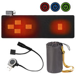 Materassino riscaldante portatile intelligente da campeggio invernale all'aperto, 198x61cm Orange, 198x61cm Black, 198x61cm Gray, 198x61cm Flower