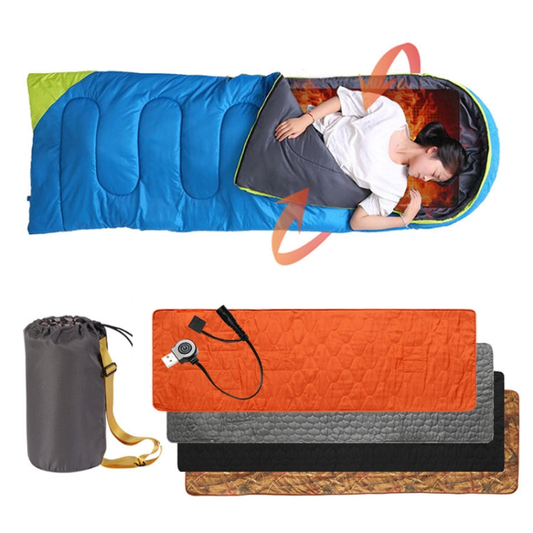 Materassino riscaldante portatile intelligente da campeggio invernale all'aperto, 198x61cm Orange, 198x61cm Black, 198x61cm Gray, 198x61cm Flower