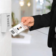 Fibbia per documenti con clip da cintura, porta badge retrattile in metallo elettrolitico, Round