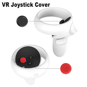 Maschera per gli occhi in silicone VR + copertura protettiva per obiettivo + cappello joystick, per Oculus Quest 2, Eye Mask+Lens Protective Cover+Joystick Hat (Black), Eye Mask+Lens Protective Cover+Joystick Hat (White)