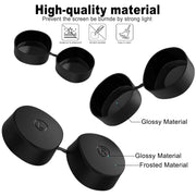 Maschera per gli occhi in silicone VR + copertura protettiva per obiettivo + cappello joystick, per Oculus Quest 2, Eye Mask+Lens Protective Cover+Joystick Hat (Black), Eye Mask+Lens Protective Cover+Joystick Hat (White)