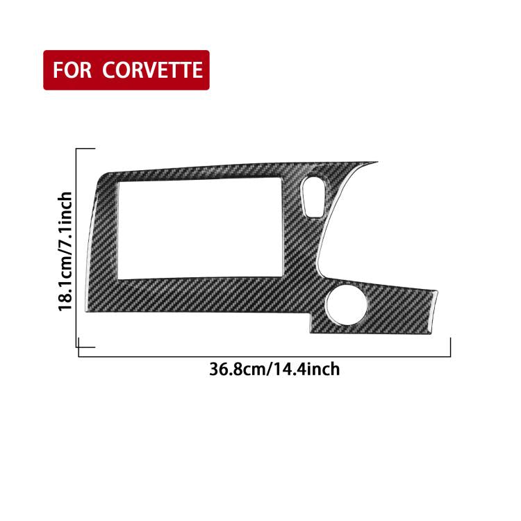 Adesivo per cornice dello schermo del pannello di controllo centrale per Chevrolet Corvette C8 con guida a destra, Right-Hand Drive