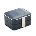 SH688-58 Portagioie portagioie quadrato a doppio strato in PU, Double-Layer (White), Double-Layer (Navy Blue), Double-Layer (Pink), Double-Layer (Light Blue)