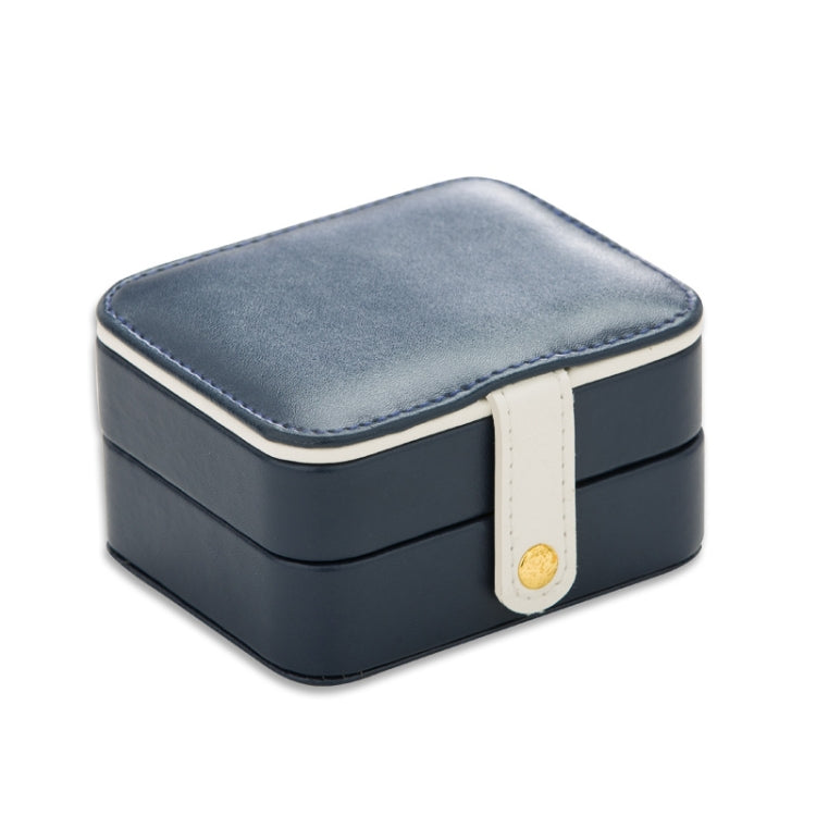 SH688-58 Portagioie portagioie quadrato a doppio strato in PU, Double-Layer (White), Double-Layer (Navy Blue), Double-Layer (Pink), Double-Layer (Light Blue)