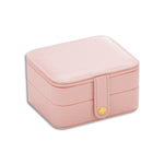 SH688-58 Portagioie portagioie quadrato a doppio strato in PU, Double-Layer (White), Double-Layer (Navy Blue), Double-Layer (Pink), Double-Layer (Light Blue)