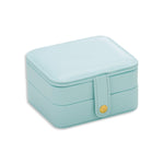 SH688-58 Portagioie portagioie quadrato a doppio strato in PU, Double-Layer (White), Double-Layer (Navy Blue), Double-Layer (Pink), Double-Layer (Light Blue)