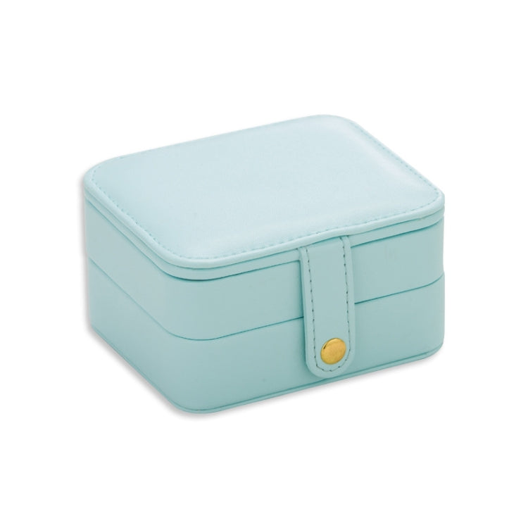 SH688-58 Portagioie portagioie quadrato a doppio strato in PU, Double-Layer (White), Double-Layer (Navy Blue), Double-Layer (Pink), Double-Layer (Light Blue)