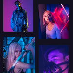 Fotografia RGB Luce di riempimento Lega di alluminio Lampada per pittura leggera a colori a mano