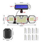 Lampada solare LED 40W con sensore movimento IP65