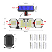 Lampada solare LED 40W con sensore movimento IP65