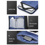 Bopai 61-120891 Zaino da lavoro multifunzionale antifurto per laptop con foro di ricarica USB