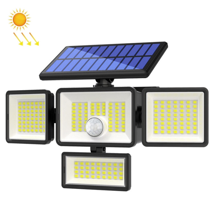 Lampada da parete solare 208 LED con sensore di movimento