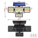 Lampada da parete solare 208 LED con sensore movimento