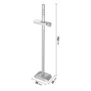 Staffa di supporto per la protezione della scheda grafica verticale in lega di alluminio, Black, Silver