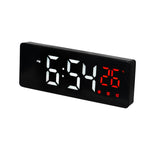 0715 LED ad attivazione vocale Muto Data Visualizzazione temperatura Orologio elettronico, Black Surface Blue Light, Black Surface Green Light, Black Surface Red Light, White Shell Blue Light, White Shell Green Light, White Shell Red Light             ...