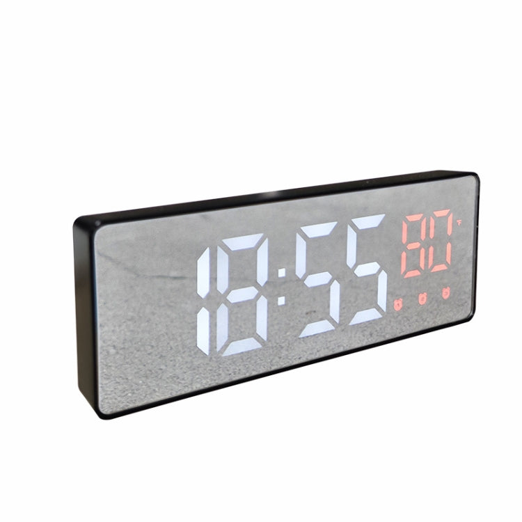 0715 LED ad attivazione vocale Muto Data Visualizzazione temperatura Orologio elettronico, Black Surface Blue Light, Black Surface Green Light, Black Surface Red Light, White Shell Blue Light, White Shell Green Light, White Shell Red Light             ...