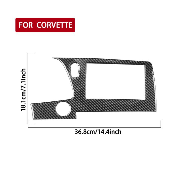 Adesivo per cornice dello schermo del pannello di controllo centrale per Chevrolet Corvette C8 con guida a sinistra, Left-Hand Drive