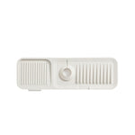 Tappetino drenante in silicone per rubinetto Tappetino antiscivolo per lavello da cucina, Large, Extra Large