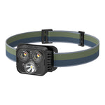 Ricarica USB in esecuzione forte faro calvo pesca campeggio luce impermeabile, stile:, 3 Light Head, 5 Light Head