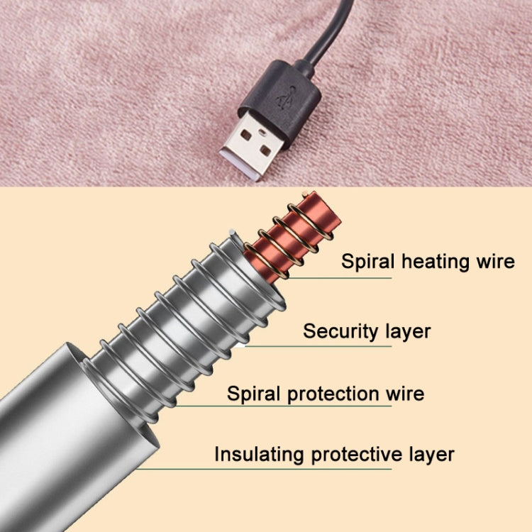 Piccola coperta elettrica portatile USB a bassa tensione da 5 V, 100x80cm, 140x80cm, 160x80cm, 180x80cm