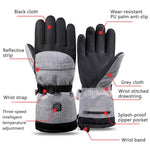 Guanti termici elettrici scaldamani riscaldanti invernali, specifica:, Only Gloves, With Battery Box