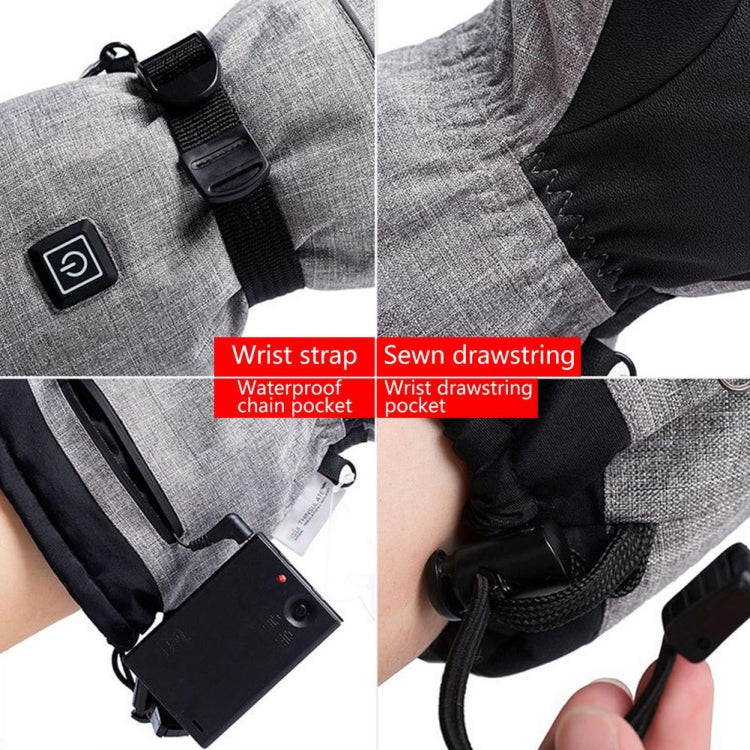 Guanti termici elettrici scaldamani riscaldanti invernali, specifica:, Only Gloves, With Battery Box
