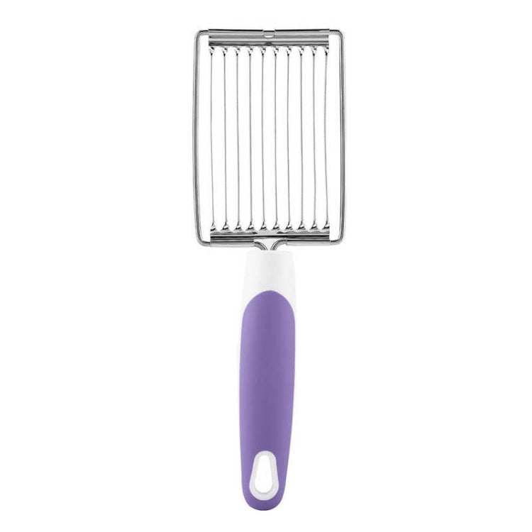 Affettatrice di carne per pranzo al pomodoro Taglierina per frutta in acciaio inossidabile antiscivolo, Fruit Cutter(Orange), Fruit Cutter(Purple), Fruit Cutter(Blue), Fruit Cutter(Green)