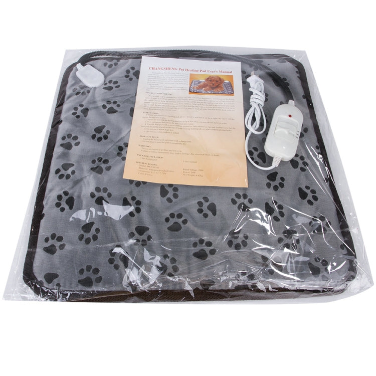 Coperta elettrica per animali domestici a temperatura regolabile resistente all'usura e resistente ai morsi, 45x45cm