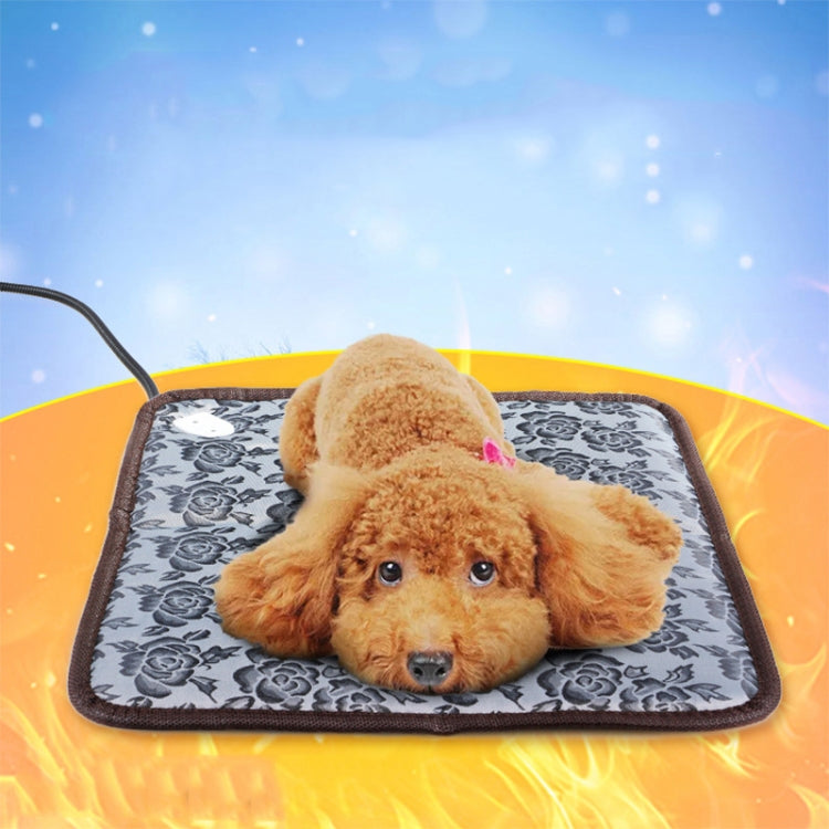 Coperta elettrica per animali domestici a temperatura regolabile resistente all'usura e resistente ai morsi, 45x45cm