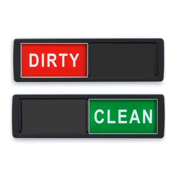 Magnete per lavastoviglie Clean Dirty Sign 2 Coperchio magnetico per lavastoviglie a doppia faccia, Black, White