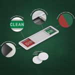 Magnete per lavastoviglie Clean Dirty Sign 2 Coperchio magnetico per lavastoviglie a doppia faccia, Black, White