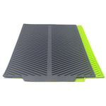 Tampone di scarico in silicone Tappetino per asciugatura isolamento termico multifunzionale da cucina, Grey, Green