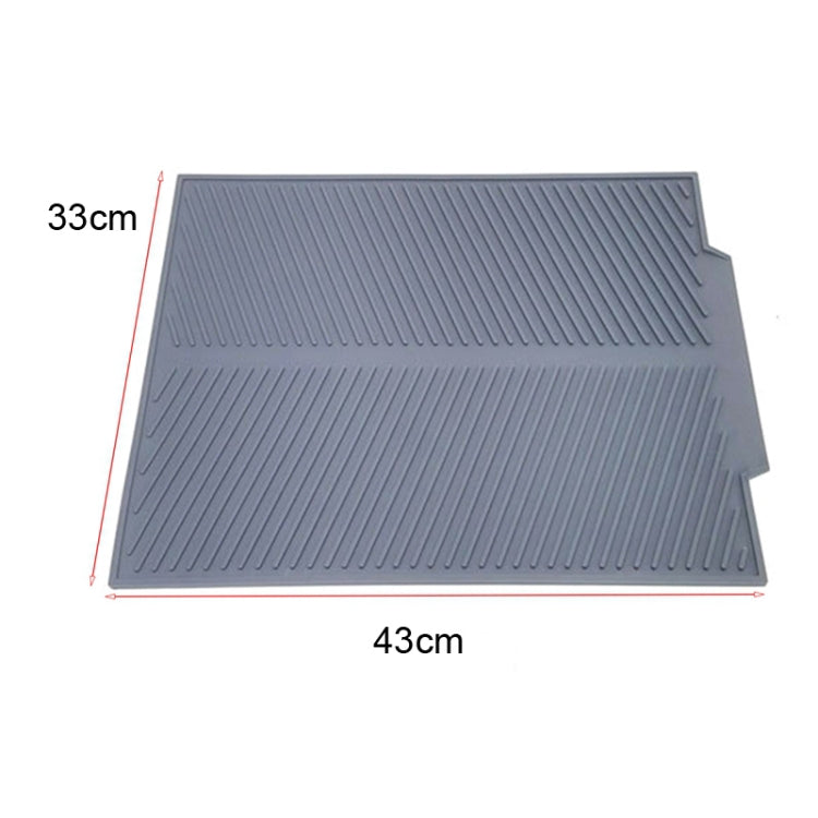 Tampone di scarico in silicone Tappetino per asciugatura isolamento termico multifunzionale da cucina, Grey, Green