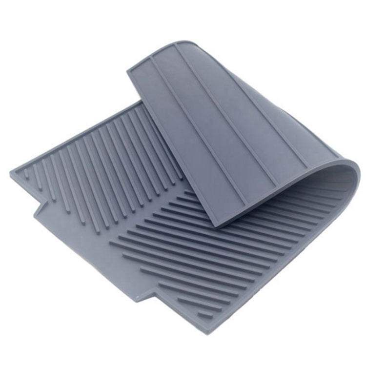 Tampone di scarico in silicone Tappetino per asciugatura isolamento termico multifunzionale da cucina, Grey, Green