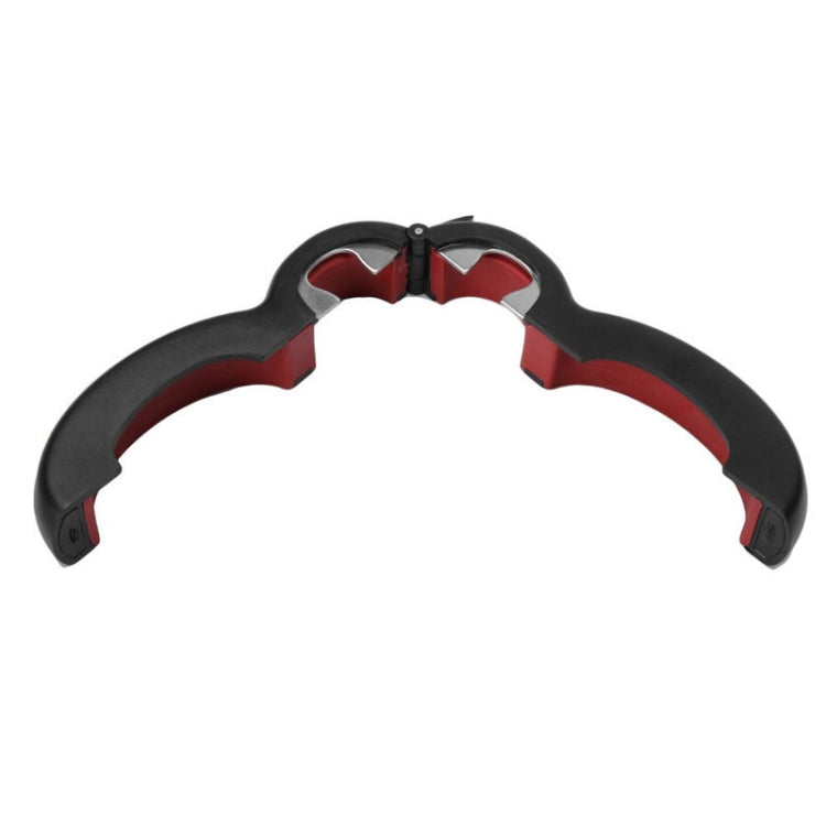 6 in 1 apriscatole semplice apribottiglie in plastica multifunzionale, 6 In 1 Black Red