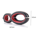 6 in 1 apriscatole semplice apribottiglie in plastica multifunzionale, 6 In 1 Black Red