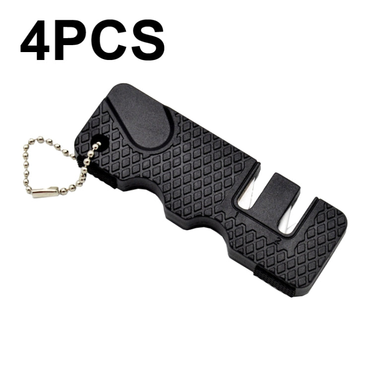 4 pezzi affilacoltelli per esterni Speeder mini affilacoltelli, 4 PCS Black