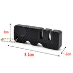4 pezzi affilacoltelli per esterni Speeder mini affilacoltelli, 4 PCS Black