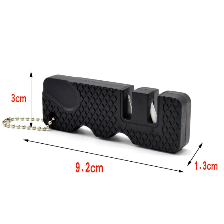 4 pezzi affilacoltelli per esterni Speeder mini affilacoltelli, 4 PCS Black