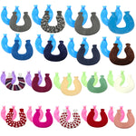 Borsa per acqua calda a prova di esplosione a prova di esplosione della spalla e del collo della compressa calda del PVC a forma di U, Blue + Gray Crystal, Blue + Navy Crystal, Blue + Green Snowflake Knitted, Blue + Gray Knitted, Blue + Cyan Knitted   ...