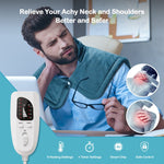 Scialle termico riscaldato elettricamente sulla schiena e sul collo, UK Plug (Creamy-white), EU Plug (Creamy-white), US Plug (Creamy-white), AU Plug (Creamy-white), UK Plug (Dark Gray), EU Plug (Dark Gray), US Plug (Dark Gray), AU Plug (Dark Gray)
