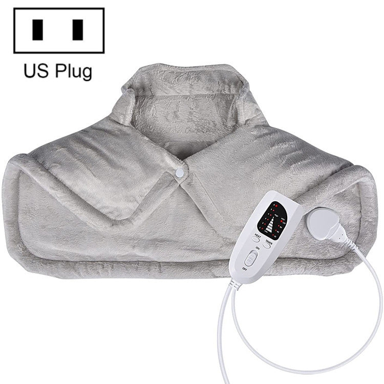 Scialle termico riscaldato elettricamente sulla schiena e sul collo, UK Plug (Creamy-white), EU Plug (Creamy-white), US Plug (Creamy-white), AU Plug (Creamy-white), UK Plug (Dark Gray), EU Plug (Dark Gray), US Plug (Dark Gray), AU Plug (Dark Gray)