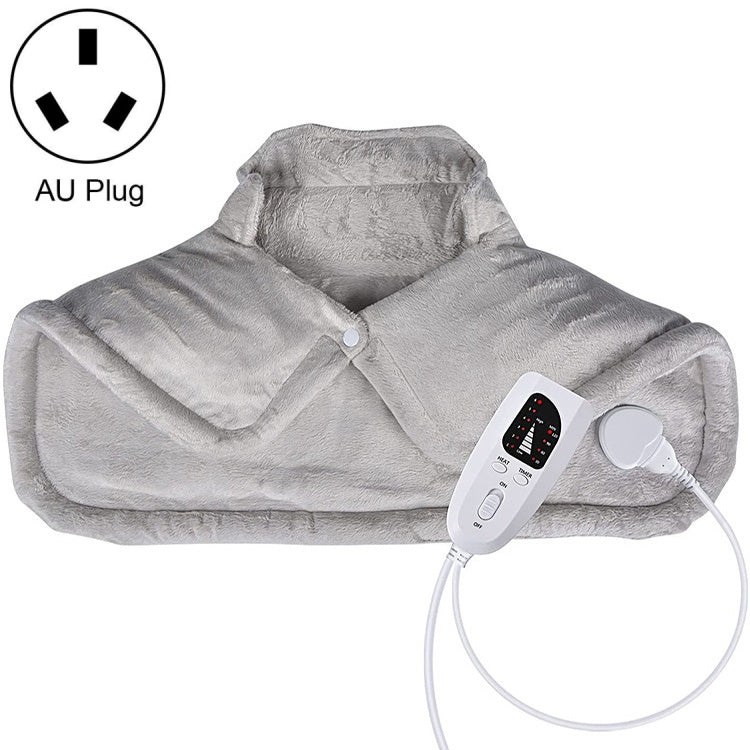 Scialle termico riscaldato elettricamente sulla schiena e sul collo, UK Plug (Creamy-white), EU Plug (Creamy-white), US Plug (Creamy-white), AU Plug (Creamy-white), UK Plug (Dark Gray), EU Plug (Dark Gray), US Plug (Dark Gray), AU Plug (Dark Gray)