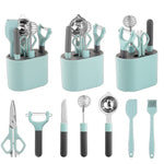 Set di gadget da cucina per pelapatate in acciaio inossidabile con supporto per la conservazione, 5 PCS / Set, 6 PCS / Set, 8 PCS / Set