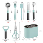 Set di gadget da cucina per pelapatate in acciaio inossidabile con supporto per la conservazione, 5 PCS / Set, 6 PCS / Set, 8 PCS / Set