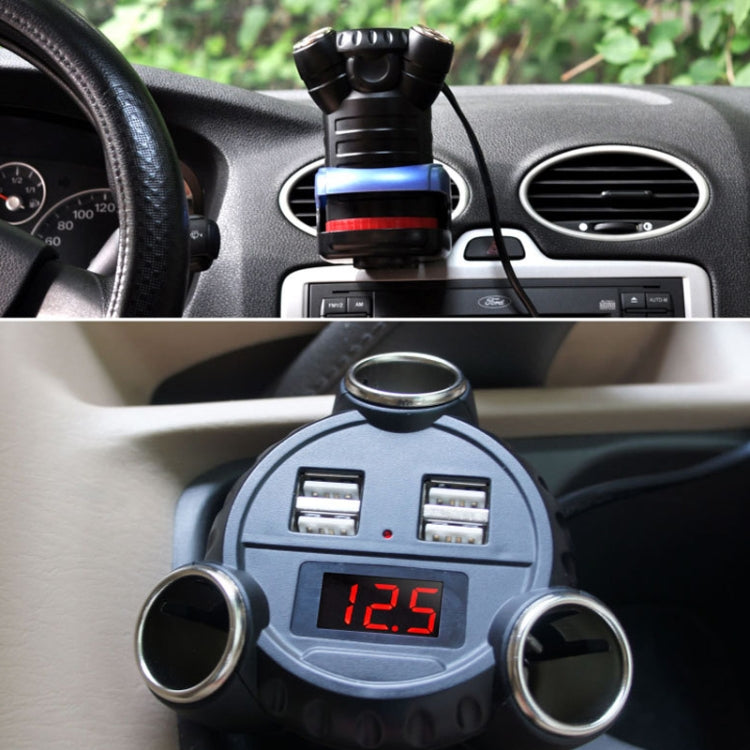 Caricabatteria da auto KingNeed C30 Four USB 3 in 1 Accendisigari per auto, C30