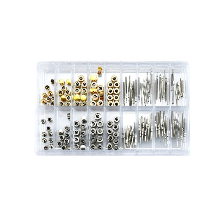 170 PZ / Scatola C012 Accessori per orologi Corona epossidica per orologi Parti per la riparazione della corona e dello stelo, 170 PCS / Box C012
