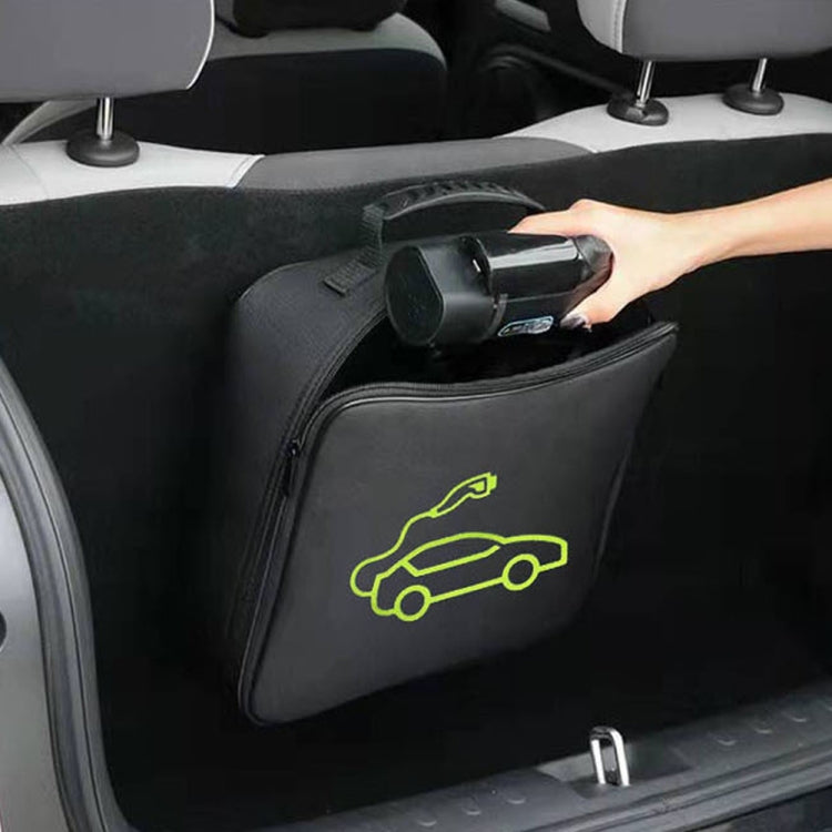 Custodia per cavo di ricarica per auto Borsa per il trasporto per spine di ricarica per veicoli elettrici,Spec:, Round Without Logo, Round  With Logo, Square Without Logo, Square With Logo, Large With Logo, Large Without Logo