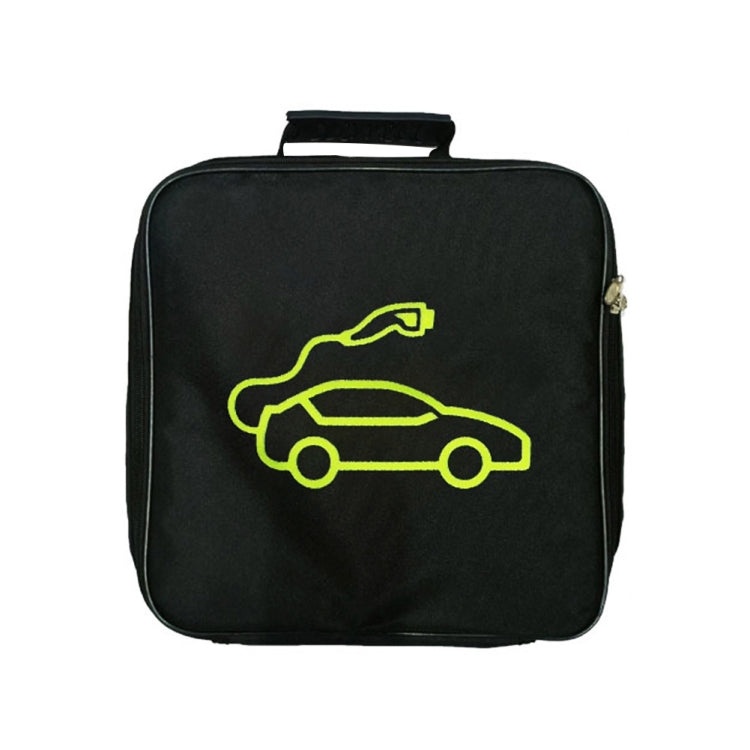 Custodia per cavo di ricarica per auto Borsa per il trasporto per spine di ricarica per veicoli elettrici,Spec:, Round Without Logo, Round  With Logo, Square Without Logo, Square With Logo, Large With Logo, Large Without Logo